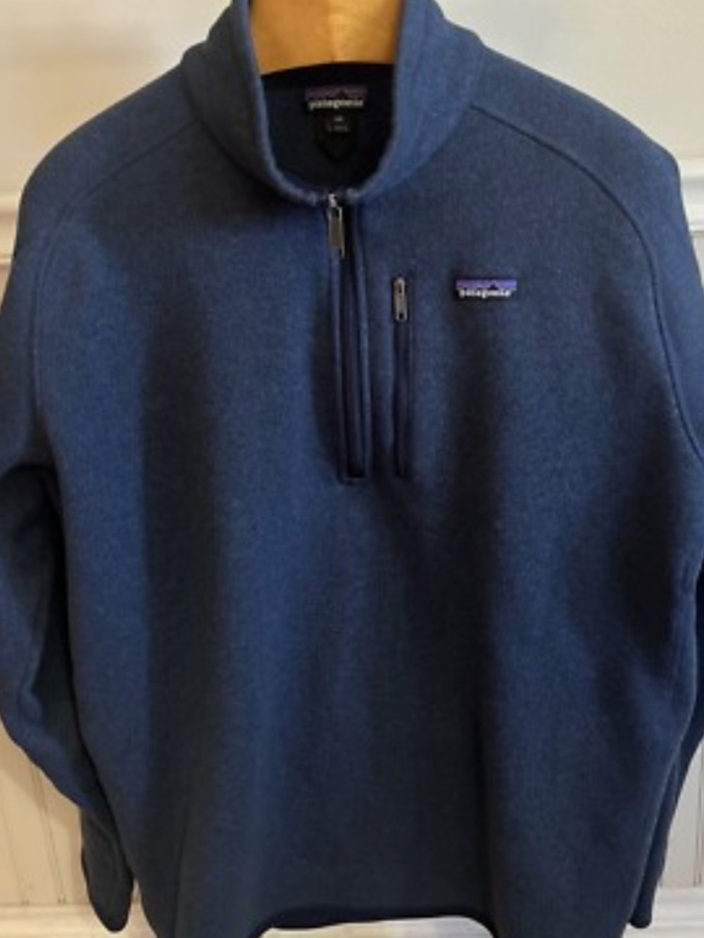 Patagonia Men’s  Blue Quarter 1/4 Zip Fleece Pullover XL